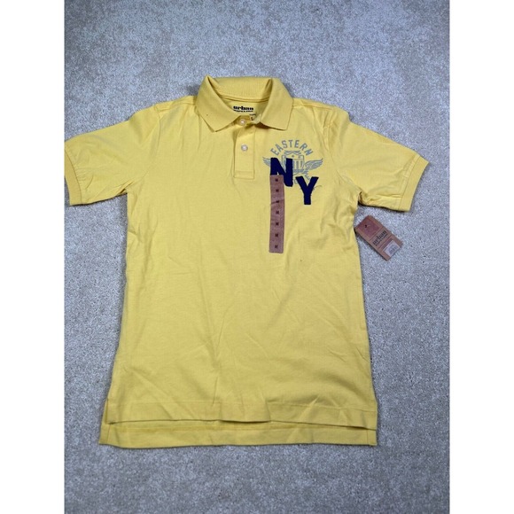 Urban Pipeline Boys Size M Yellow Short‎ Sleeve Polo Shirt 1448GRD New - Picture 1 of 8